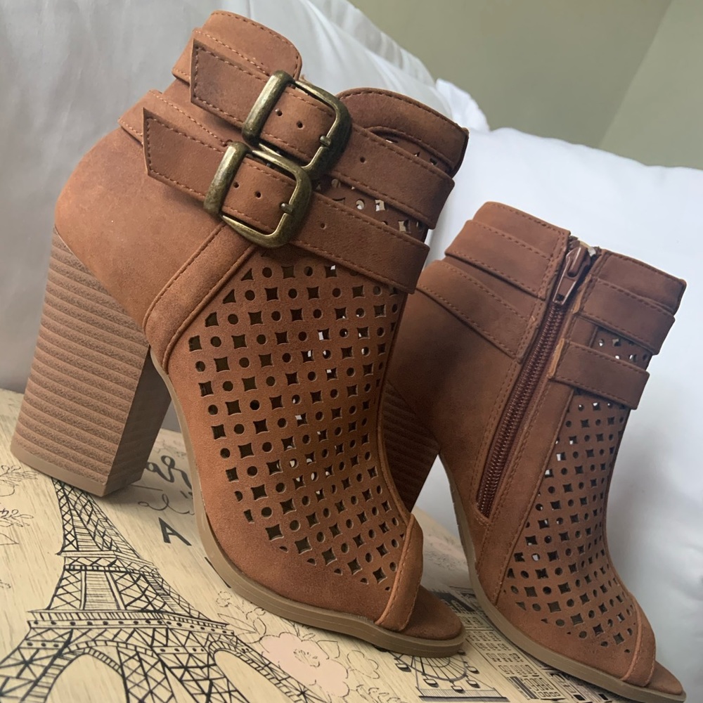 Open Toe Ankle Bootie